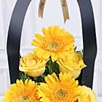 Sunny Gerberas N Roses Sleeve