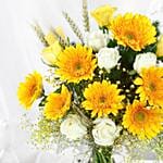 Sunny Vibes Roses N Gerberas Jar