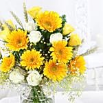 Sunny Vibes Roses N Gerberas Jar