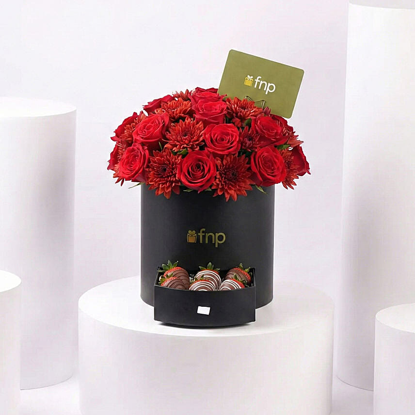 Forever Love Red Rose Balloon Stand: Valentines Day Gifts to Jordan