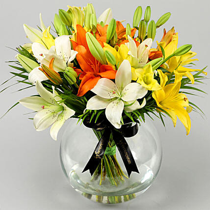Lilies Love Arrangement: Send Flowers to Jordan