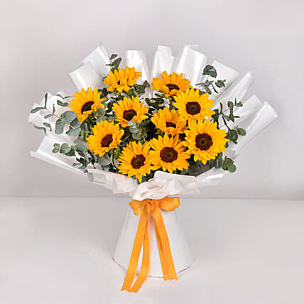 Sunflowers Pop Bouquet: توصيل ورد في الأردن