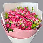 باقة الورود الوردية الداكنة