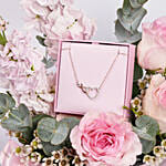 Swarovski Infinity Heart Necklace Gift Box For Her