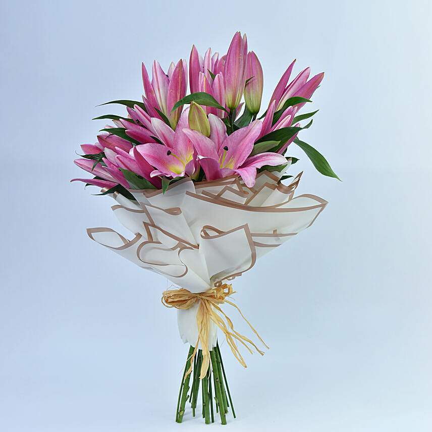 Feather Touch Floral Bouquet: Send Flowers to Kuwait