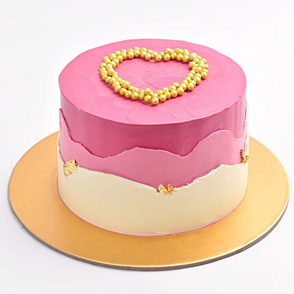 Love In Waves Cake: Send Valentines Day Gifts to Kuwait