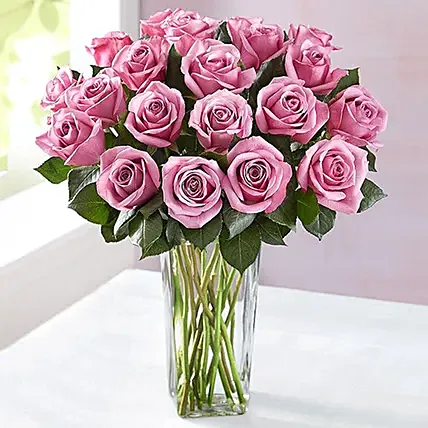 Vase Of Mystic Purple Roses: Send Flowers to Kuwait