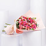 Blushing Pink Spray Rose With Chocolates