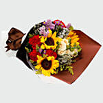 باقة أزهار وكوب مصمم حسب الطلب