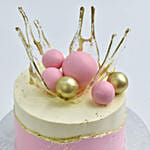 Royal Pink Crown Cake 16 Portion