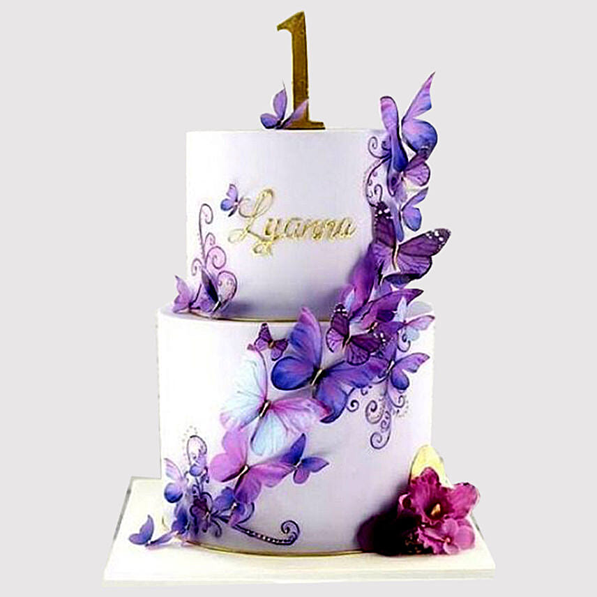 2 Tier Butterfly Cake: Unique Gifts