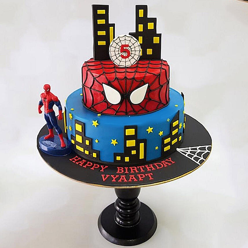 2 Tier Spiderman Cake: Spiderman Cake