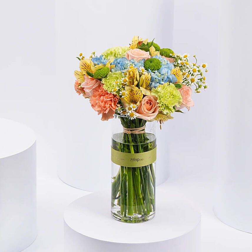 Artisanal Elegance Vase Arrangement: Graduation Flowers