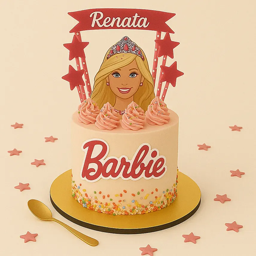 Barbie Designer Cake 1.5 Kg: Barbie Cake