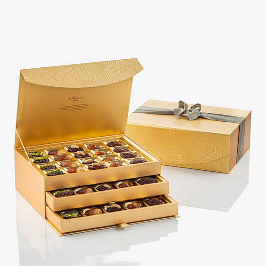 Bateel Gold Palm Chest Drawer: 