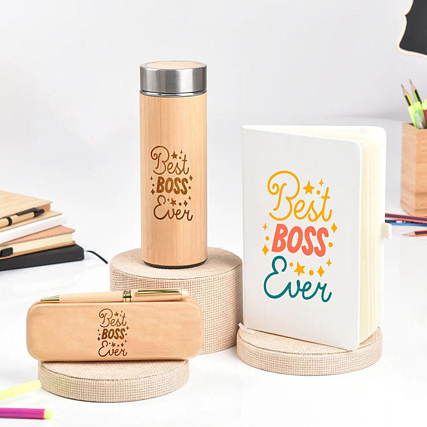 Best Boss Bottle Diary & Pen: Gifts for Boss