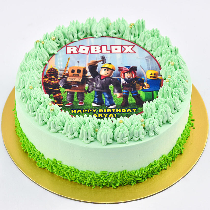 Birthday Celebration Roblox Cake: Same Day Delivery Gifts