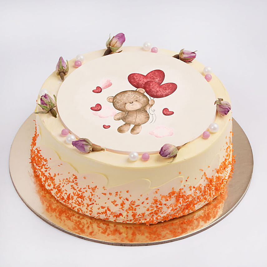 Blushing Romance Cake: Anniversary Cakes for Wife