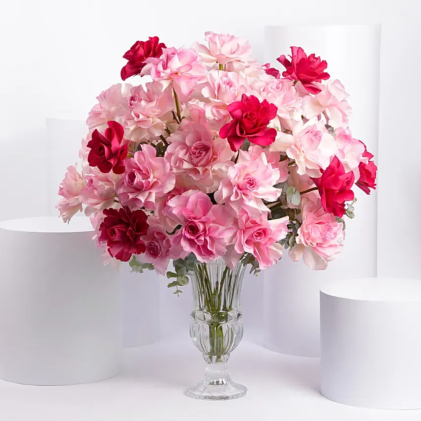 Bunch of 50 Gorgeous Pink Roses: Flowers For Father