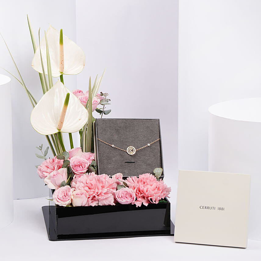 شيروتي 1881 | سوار مطلي ذهب و ورود: هدايا عيد الأم اون لاين 