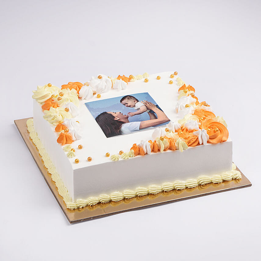 Cheerful Moments Photo Cake: 