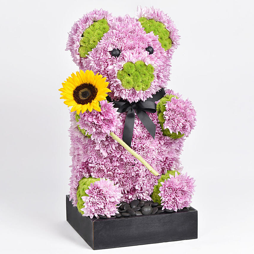 Chrysanthemum Flowers Teddy: Purple Flower Bouquets