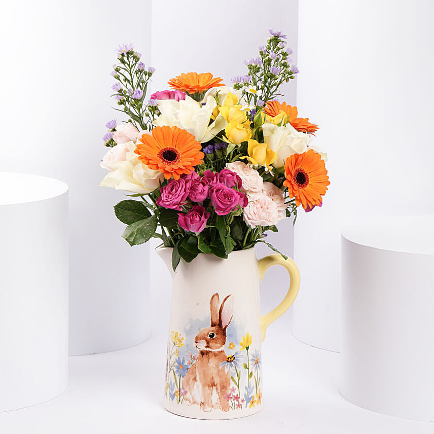 Colorfull Easter Flower Arrangement: Easter Flowers 