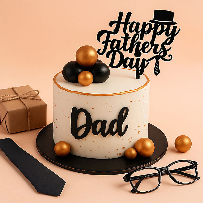 Dad in Style 1Kg Cake: Gifts for Dad