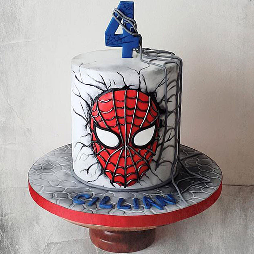 Designer Cake Spiderman theme: Spiderman Cake