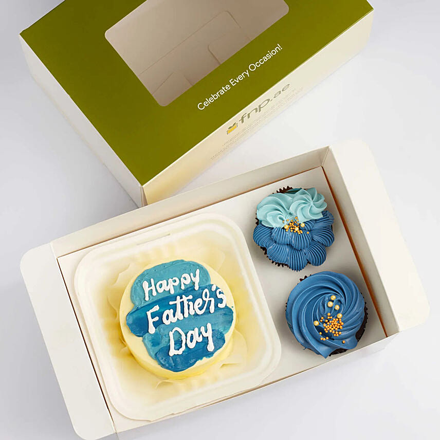 Fathers Day Bento Cake And Cupcakes: Fathers Day Cakes