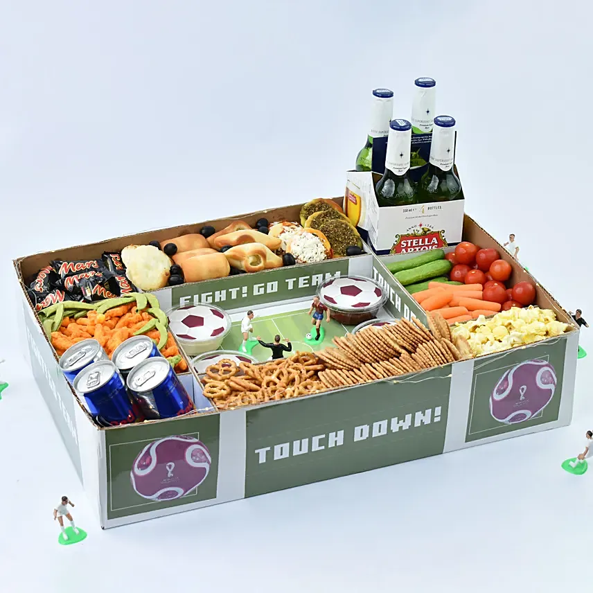 Football Time with Friends Party Box: Cheese Boxes