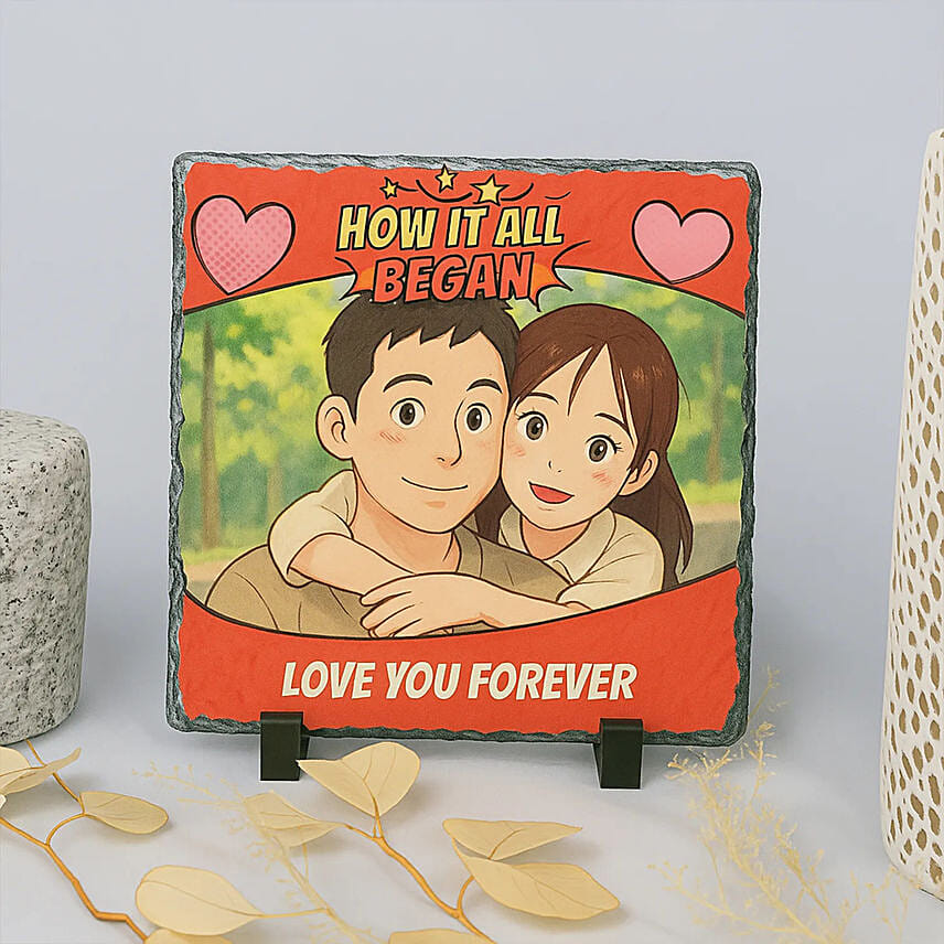 Ghibli Style Love You Forever Personalised Frame: Personalised Ghibli