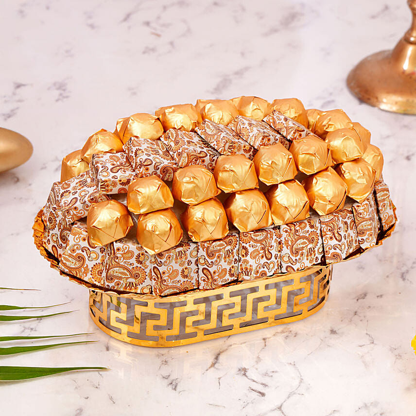 Order Golden Glow Diwali Chocolate Tray Online | Same-Day Delivery UAE ...