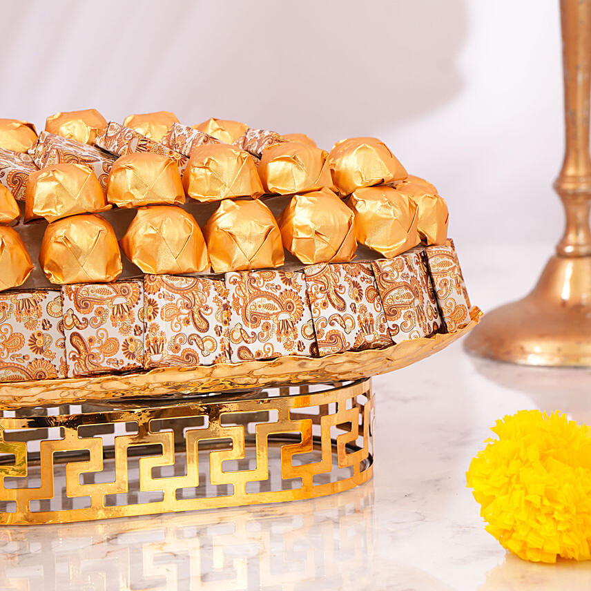 Order Golden Glow Diwali Chocolate Tray Online | Same-Day Delivery UAE ...