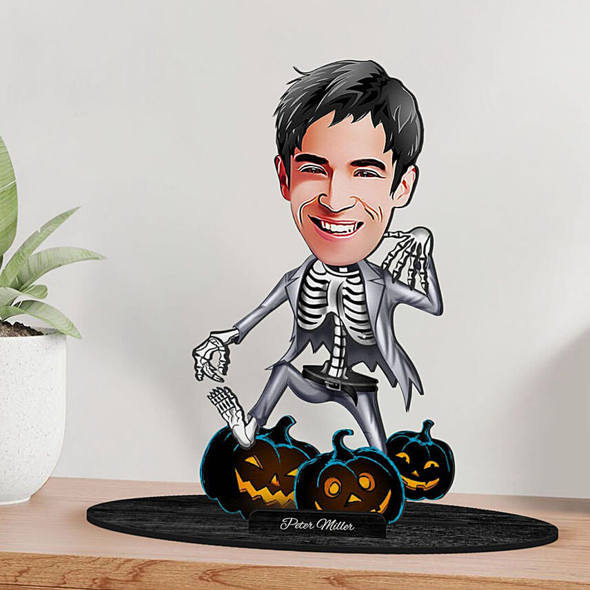 Halloween Skeleton Caricature: Personalised Caricatures