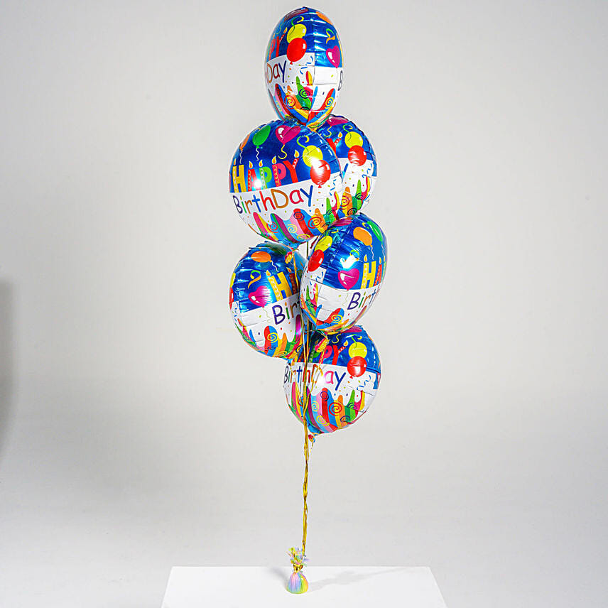 Happy Birthday Foil Balloons: Helium Balloons Delivery