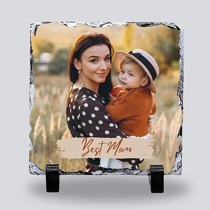 Infinite Love For Mom Personalised Slate Frame: Mothers Day Photo Frames