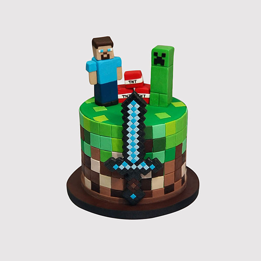 Minecraft Birthday Cake: Minecraft Cake