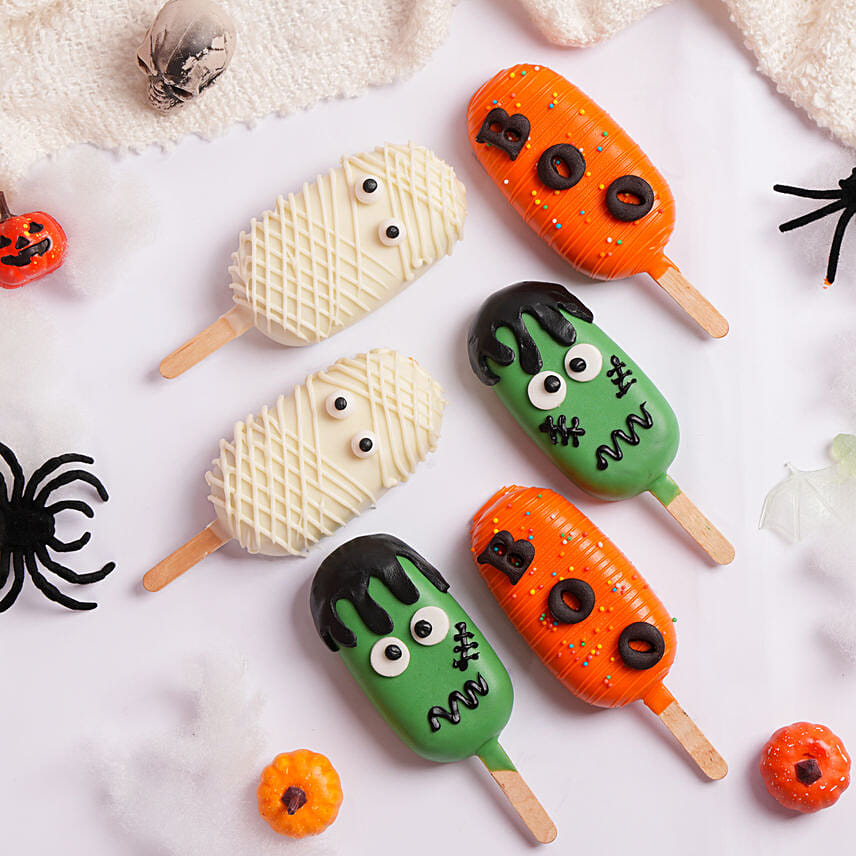 Monster Trio Halloween Cakes Pops: Halloween Cakes