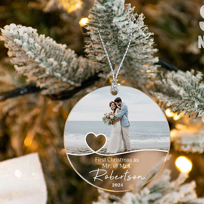 Mr And Mrs Christmas Ornament: 
