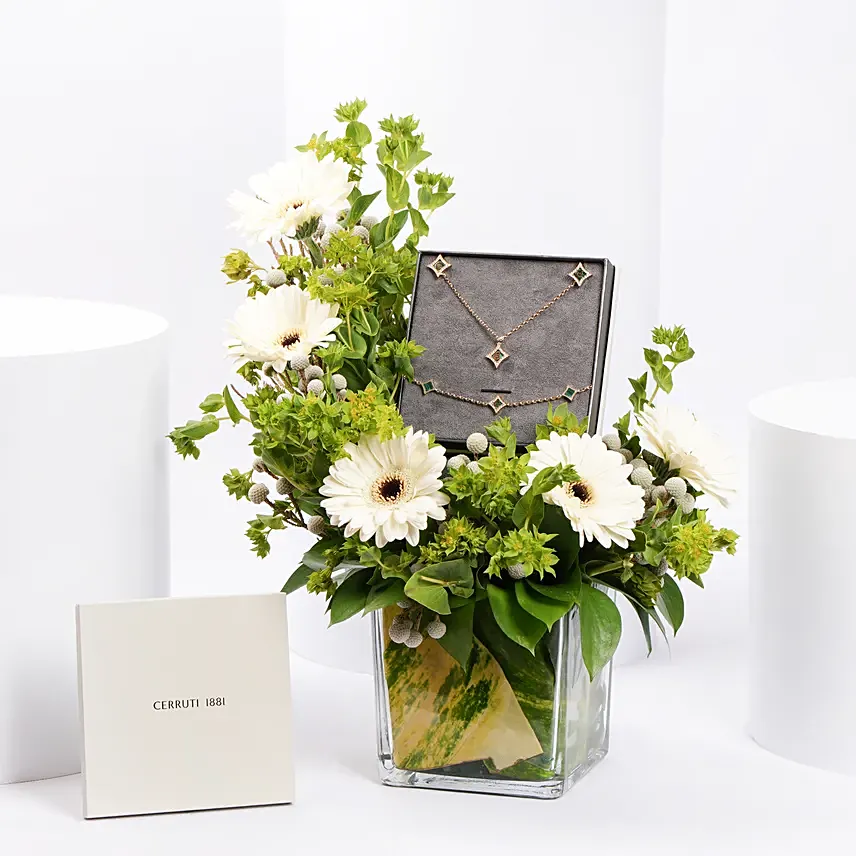 Mystic Green Cerruti 1881 Malachite Jewel Gift Set For Her: 