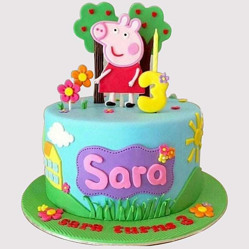 Peppa Pig Playground Cake: Peppa Pig Cake