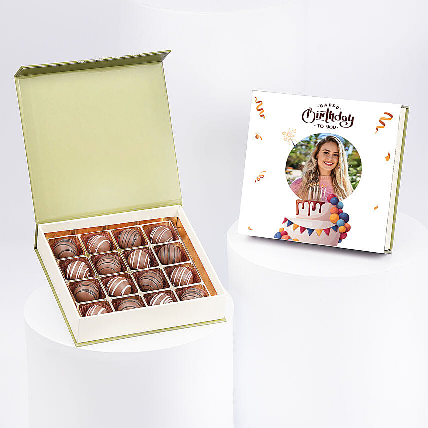 Personalised Chocolate Truffle Box: One Hour Chocolates Delivery