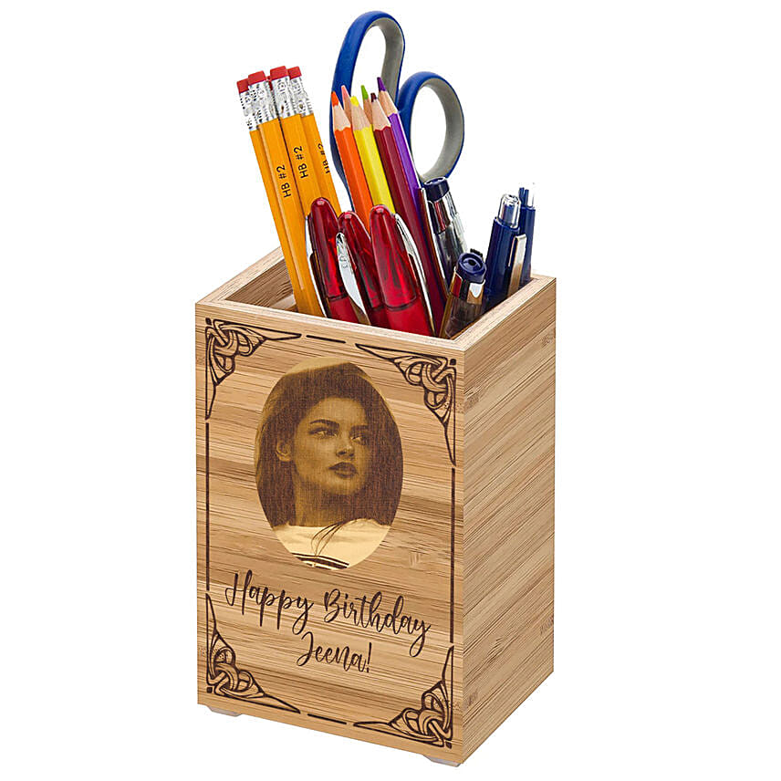 Personalised Pen Holder: Stationery Gifts