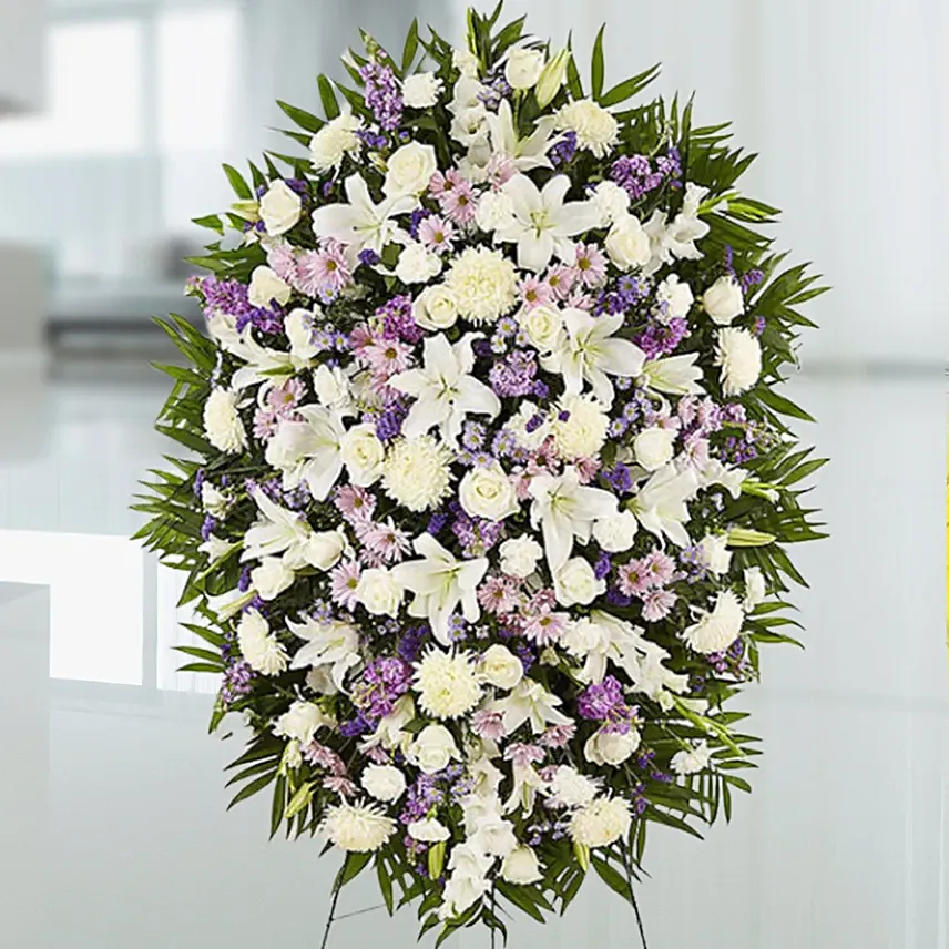 Royal Flower Stand: Purple Flower Bouquets