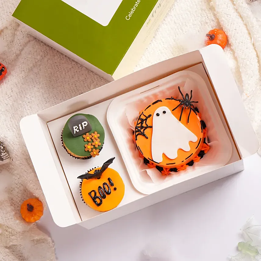 Spookylicious Mini Cake Set: Halloween Cupcakes