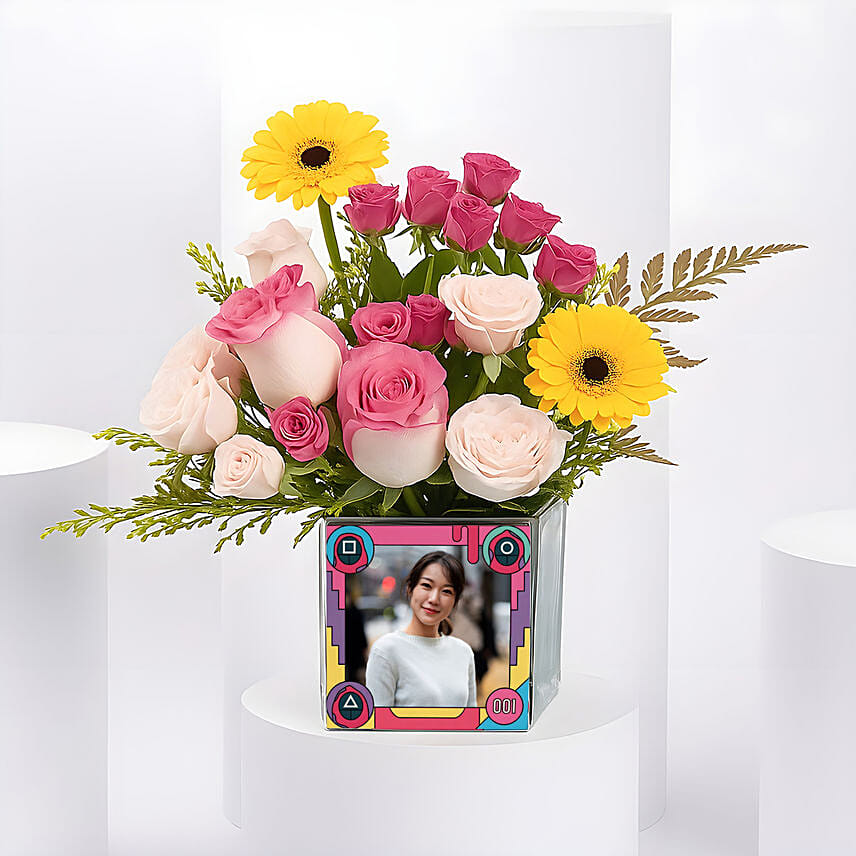 Squid Squad Personalised Flower Vase: Flowers N Personalised Gifts 