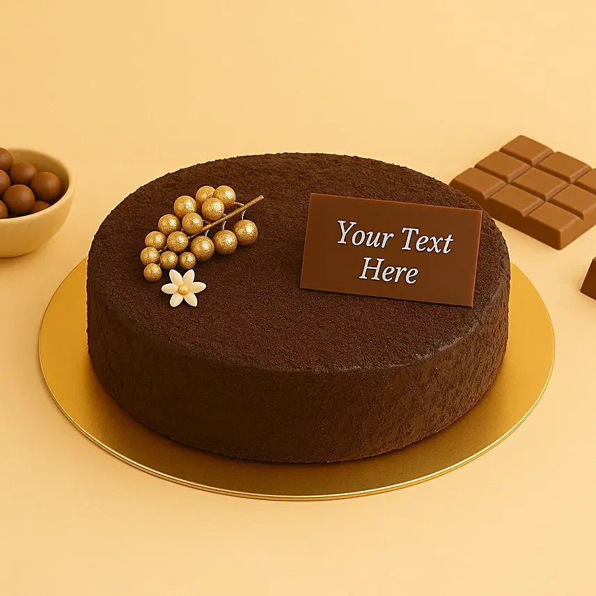 Guilt Free Dark Chocolate Cake: Diwali Cakes