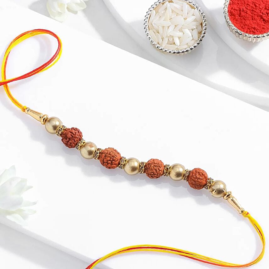 Order The Sacred Rudraksha Rakhi Online | Same-Day Delivery UAE - Fnp.ae