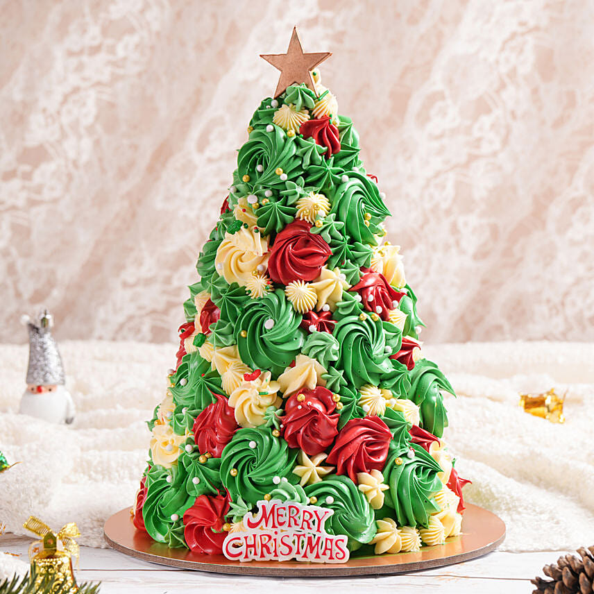 Twinkling Tree Treat Cake: Christmas Cakes